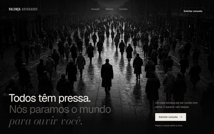 Modelo de site institucional para escritório de advocacia